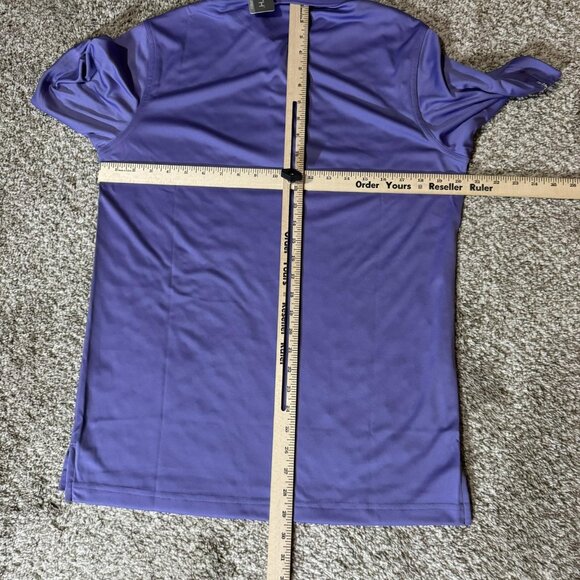 Ashworth Polo Shirt Mens Small Purple EZ-TEC2 Golf Performance Moisture Wicking - Picture 6 of 8